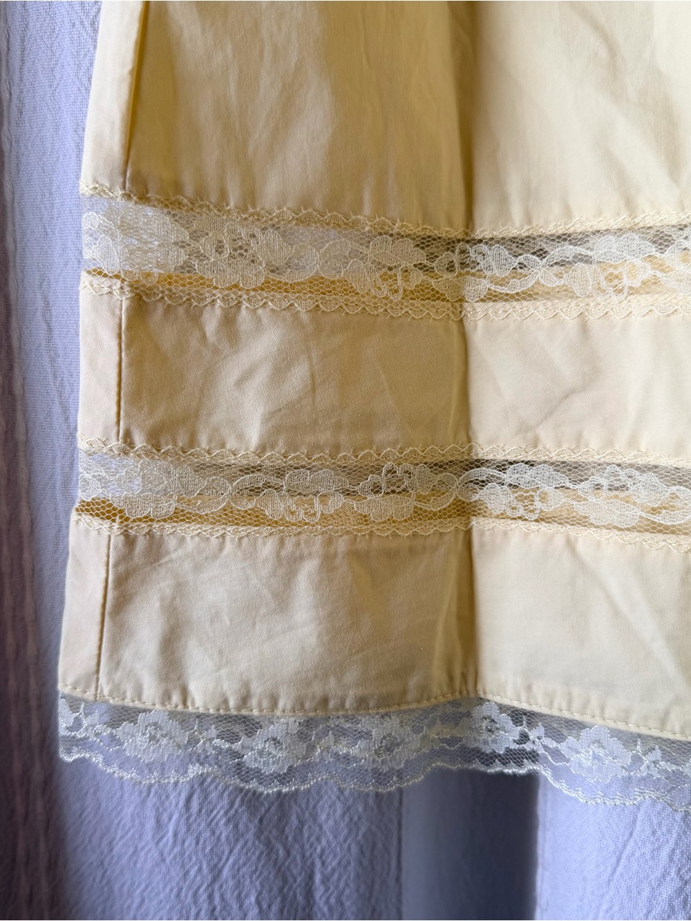 NWT CIDER Baby Doll Dress in Butter Yellow Sz M 100% Cotton - Picture 6 of 14